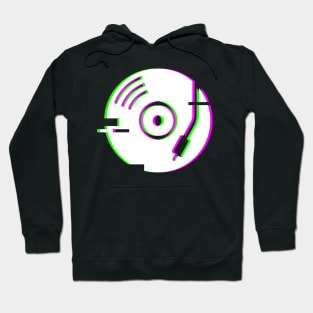 Glitch Vinyl Record Turntable Hoodie